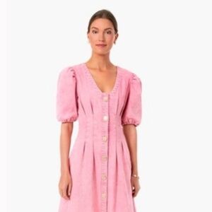 Hyacinth House Pink Denim Dress- Size XS